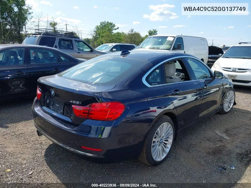 WBA4C9C52GG137749 2016 BMW 428I Gran Coupe xDrive