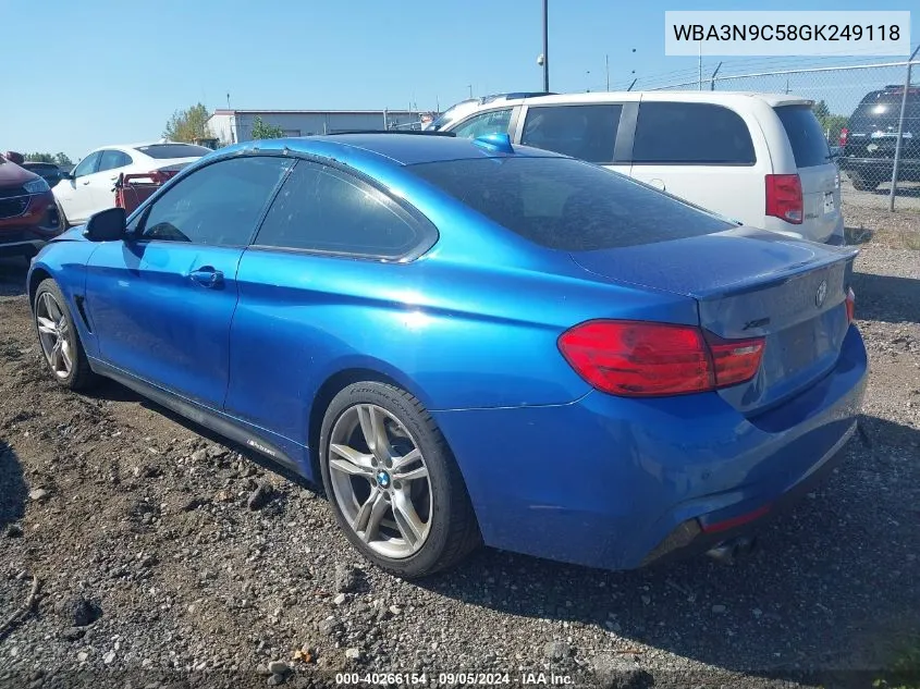 WBA3N9C58GK249118 2016 BMW 428 Xi