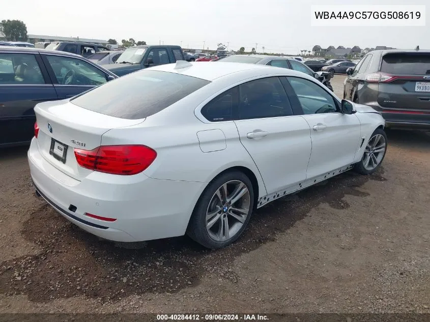 2016 BMW 428I Gran Coupe VIN: WBA4A9C57GG508619 Lot: 40284412