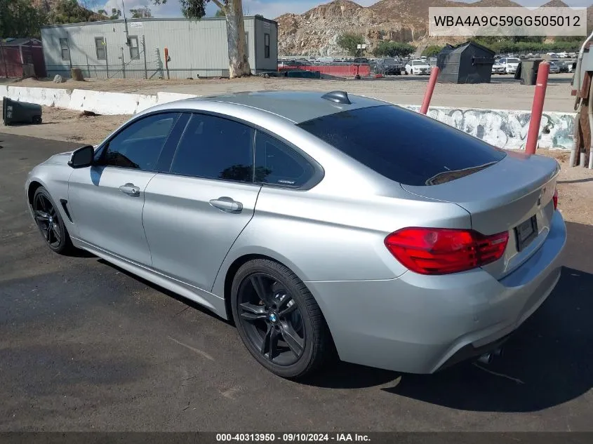 WBA4A9C59GG505012 2016 BMW 428 I Gran Coupe Sulev