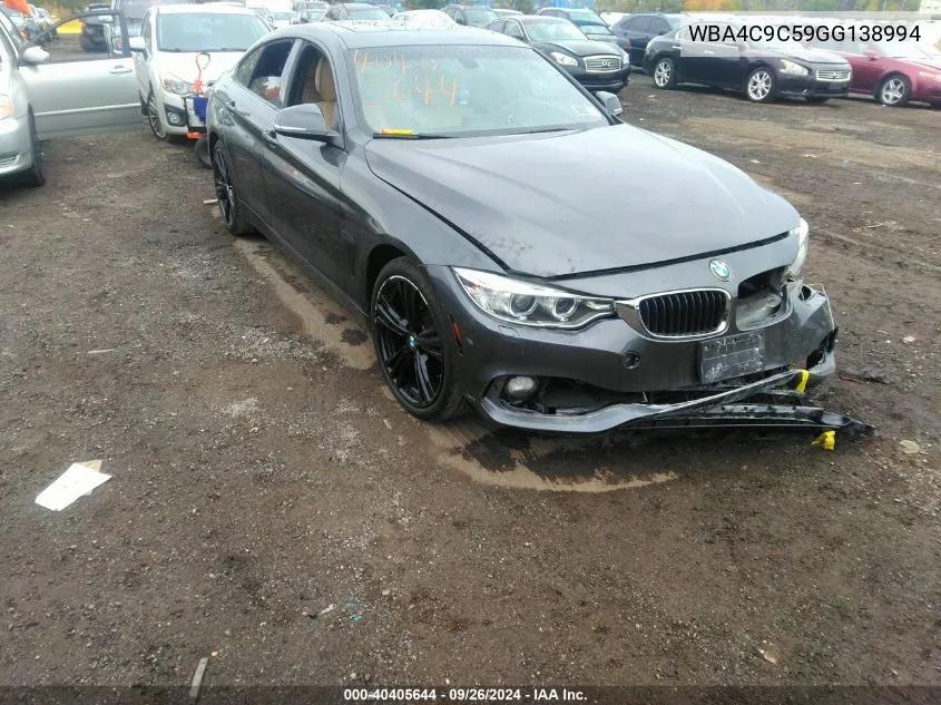 WBA4C9C59GG138994 2016 BMW 428 Xi Gran Coupe Sulev