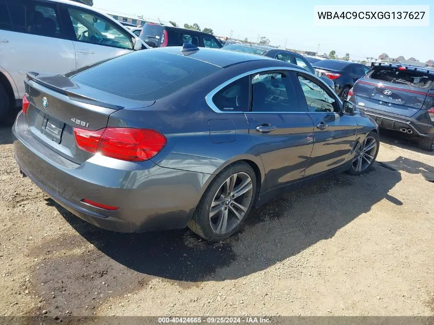 WBA4C9C5XGG137627 2016 BMW 428I Gran Coupe xDrive