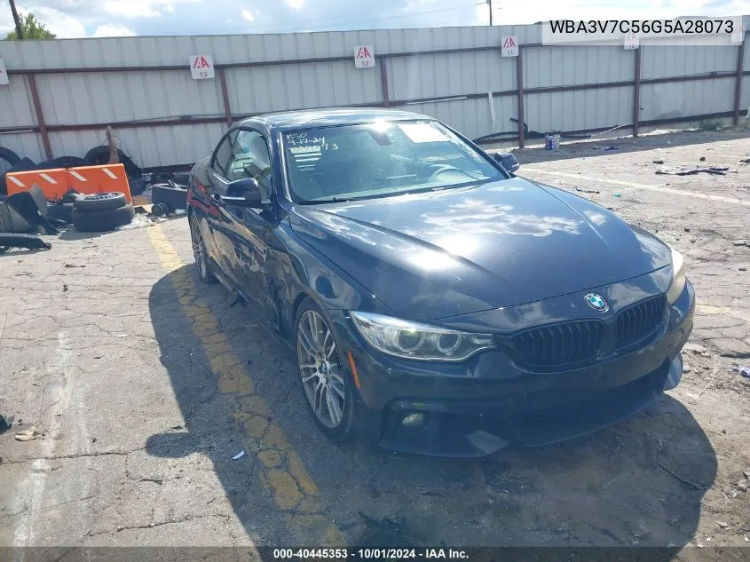 2016 BMW 428I VIN: WBA3V7C56G5A28073 Lot: 40445353