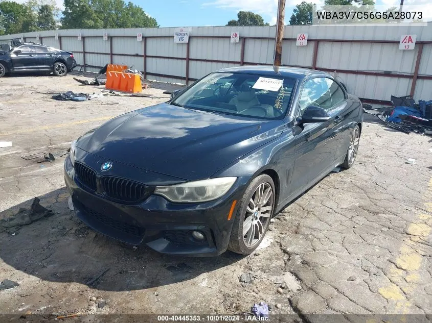 2016 BMW 428I VIN: WBA3V7C56G5A28073 Lot: 40445353