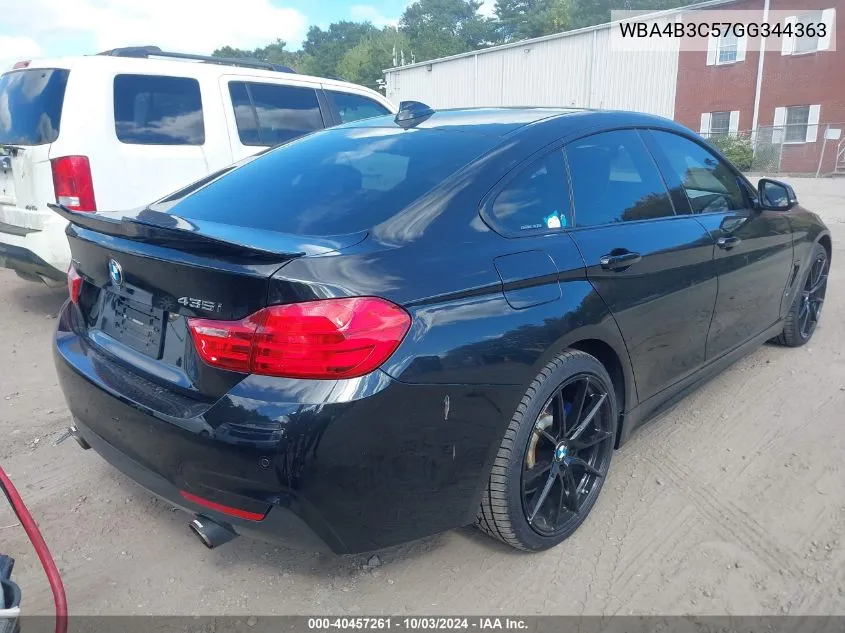 WBA4B3C57GG344363 2016 BMW 435I Gran Coupe xDrive