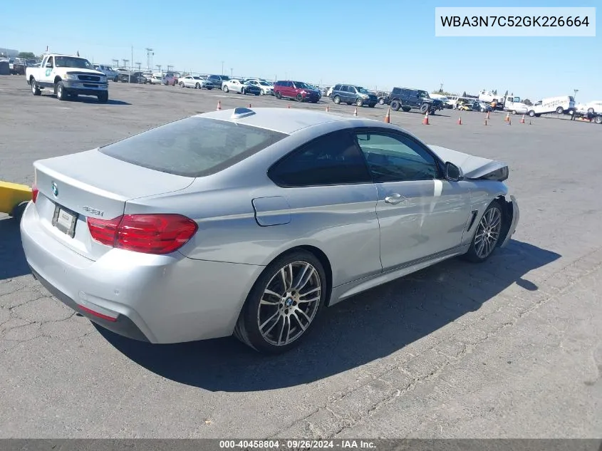 2016 BMW 428I VIN: WBA3N7C52GK226664 Lot: 40458804