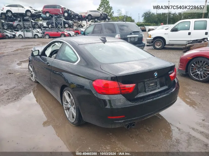 2016 BMW 428I VIN: WBA3N7C54GK228657 Lot: 40460388