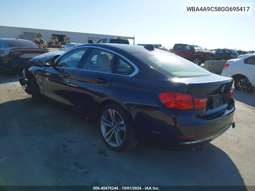 WBA4A9C58GG695417 2016 BMW 428I Gran Coupe