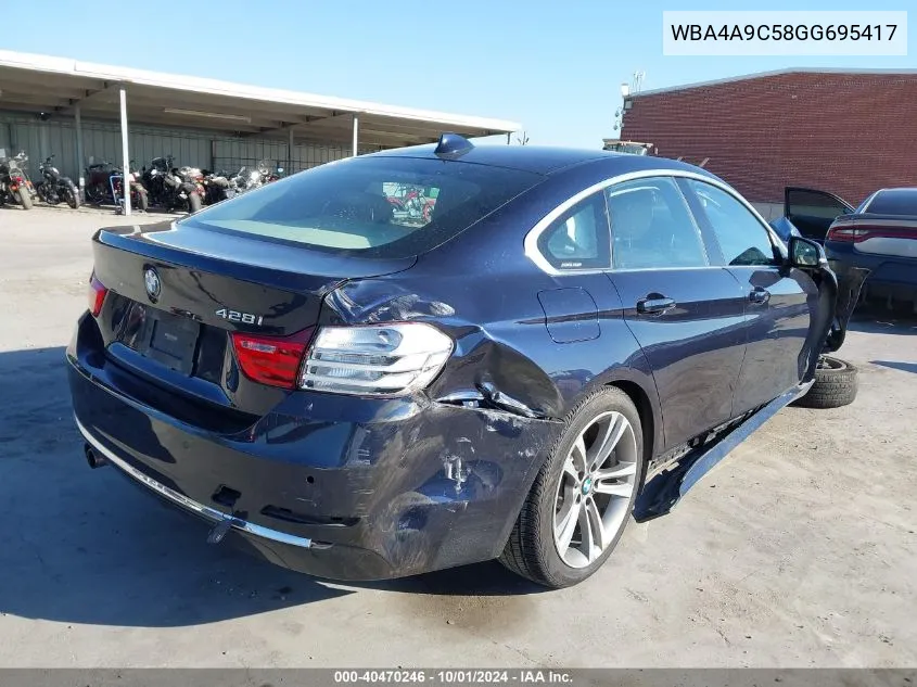 WBA4A9C58GG695417 2016 BMW 428I Gran Coupe