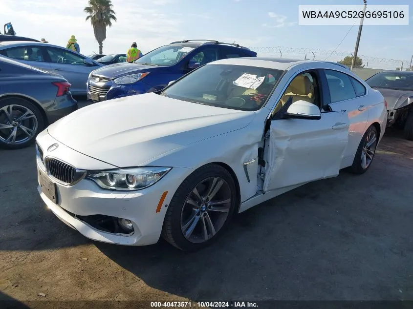 2016 BMW 428I Gran Coupe VIN: WBA4A9C52GG695106 Lot: 40473571