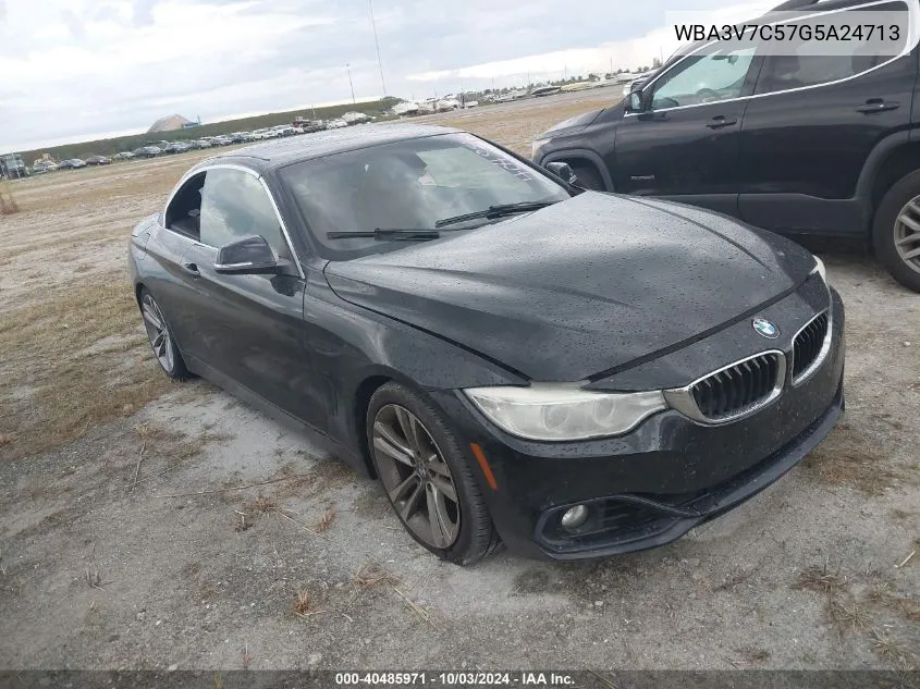 2016 BMW 428I VIN: WBA3V7C57G5A24713 Lot: 40485971