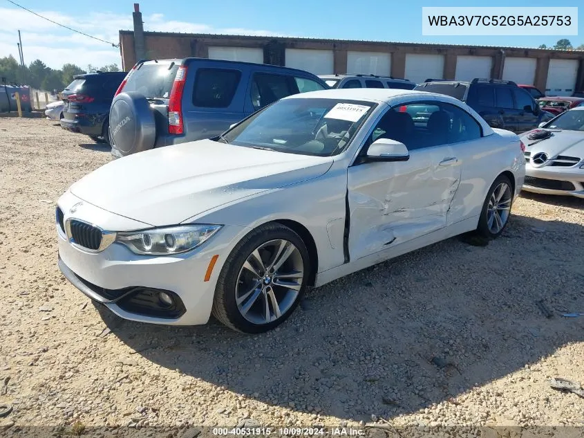 2016 BMW 428I VIN: WBA3V7C52G5A25753 Lot: 40531915