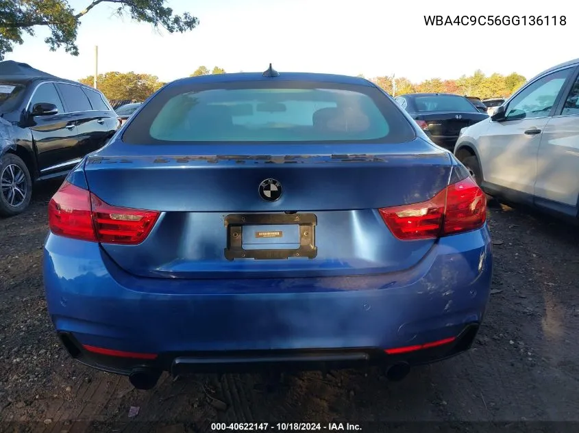 2016 BMW 428I Gran Coupe xDrive VIN: WBA4C9C56GG136118 Lot: 40622147