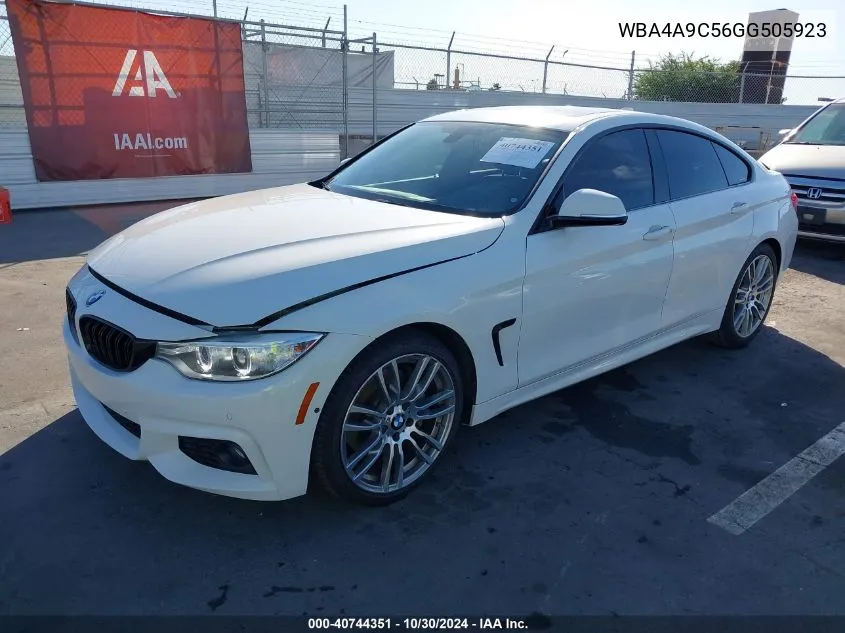 WBA4A9C56GG505923 2016 BMW 428I Gran Coupe