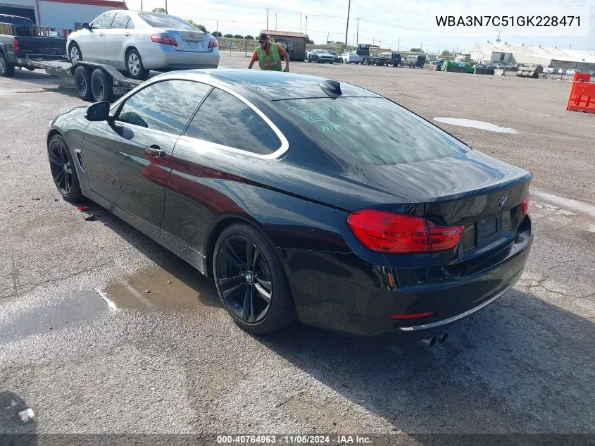 2016 BMW 428I VIN: WBA3N7C51GK228471 Lot: 40764963