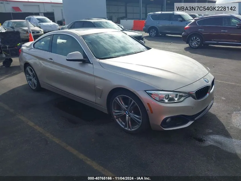 2016 BMW 428I VIN: WBA3N7C54GK228142 Lot: 40765166