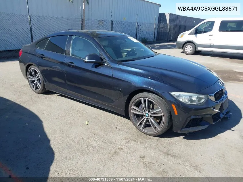 2016 BMW 428I Gran Coupe VIN: WBA4A9C5XGGL88671 Lot: 40791339