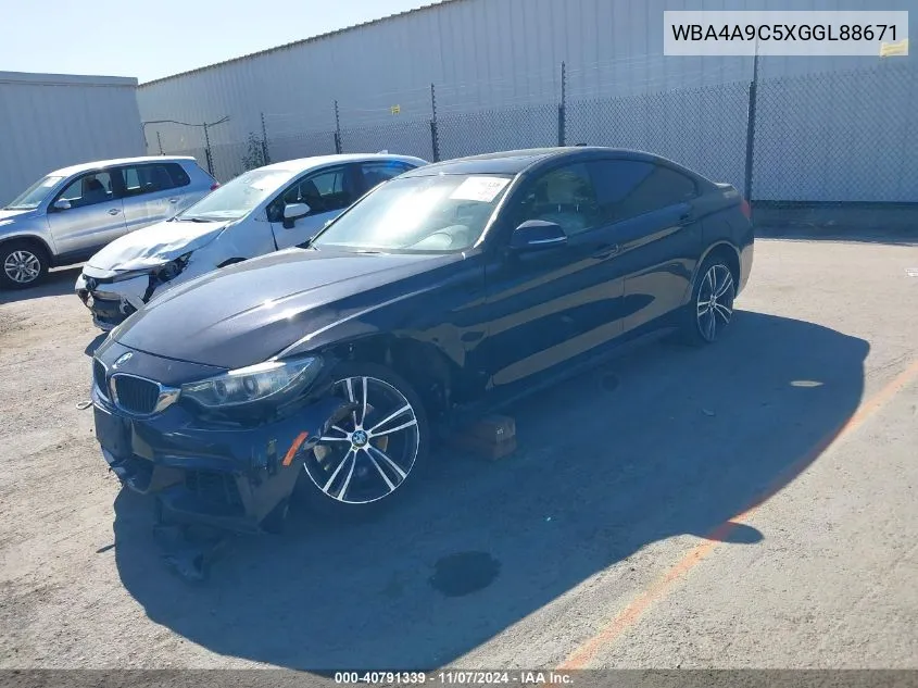 2016 BMW 428I Gran Coupe VIN: WBA4A9C5XGGL88671 Lot: 40791339