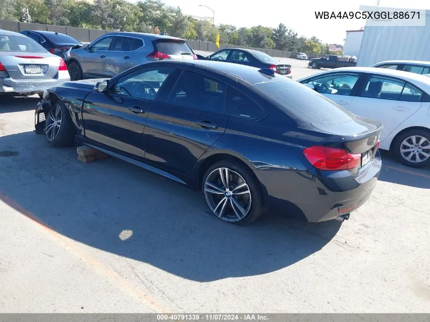 2016 BMW 428I Gran Coupe VIN: WBA4A9C5XGGL88671 Lot: 40791339