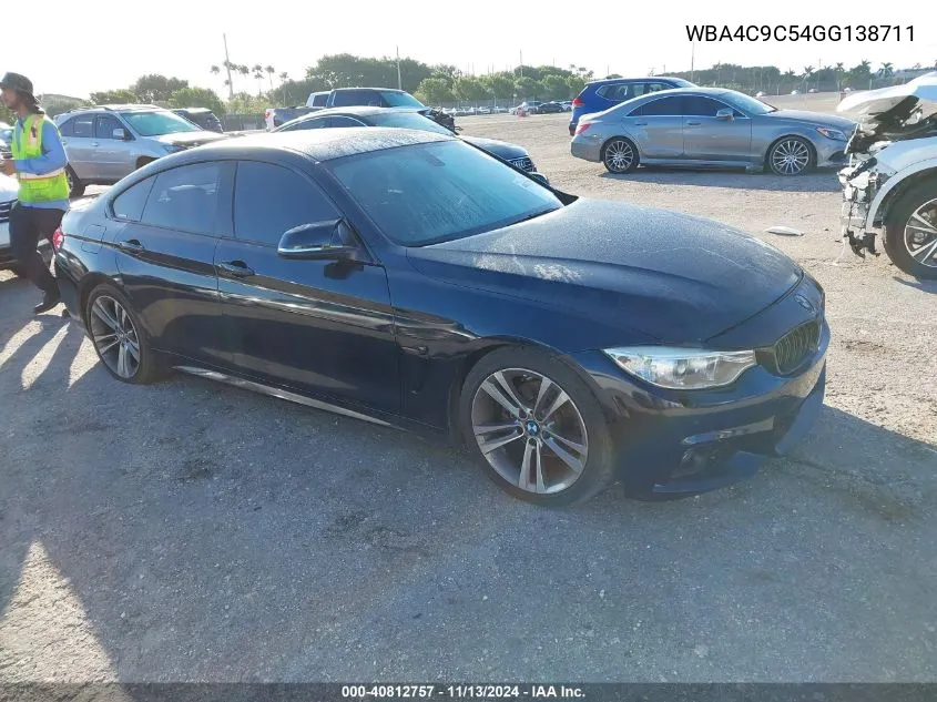 2016 BMW 428I Gran Coupe xDrive VIN: WBA4C9C54GG138711 Lot: 40812757