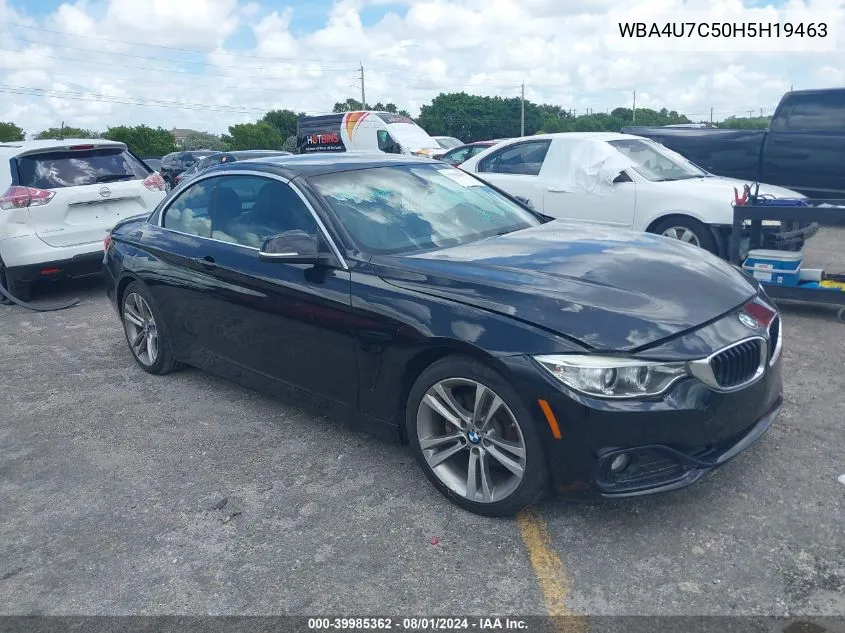 2017 BMW 430I VIN: WBA4U7C50H5H19463 Lot: 39985362