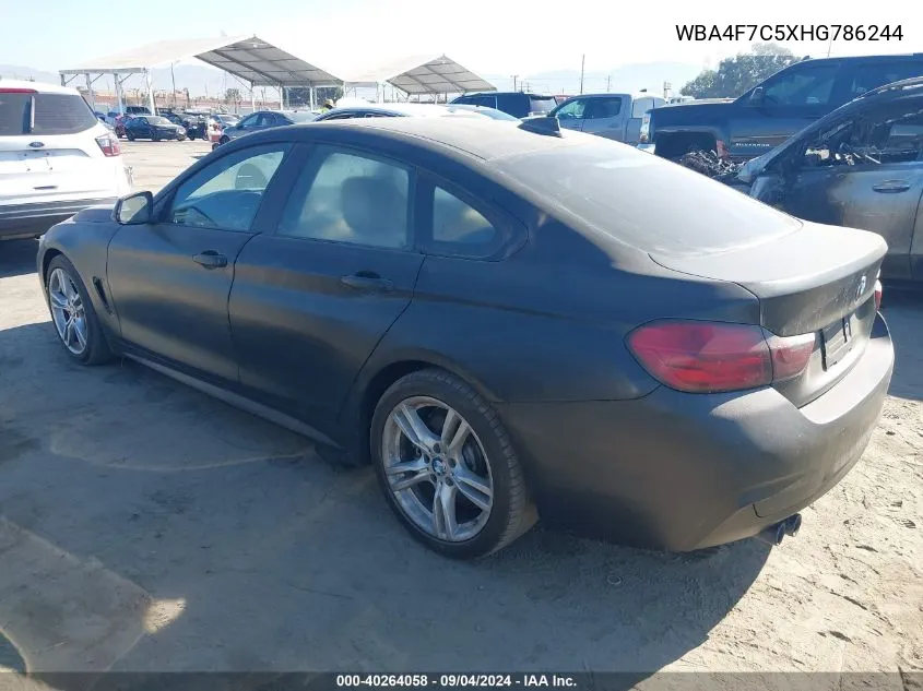 WBA4F7C5XHG786244 2017 BMW 430I Gran Coupe