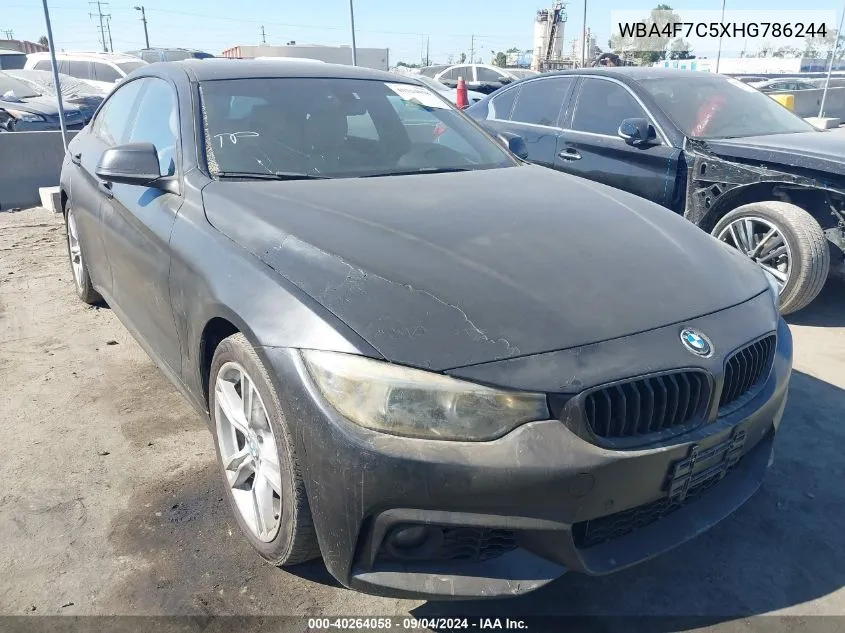 WBA4F7C5XHG786244 2017 BMW 430I Gran Coupe