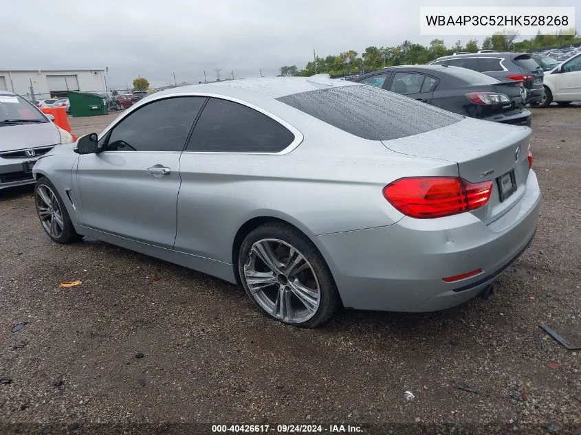 2017 BMW 440I xDrive VIN: WBA4P3C52HK528268 Lot: 40426617