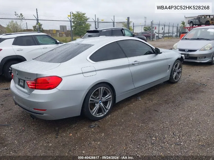 2017 BMW 440I xDrive VIN: WBA4P3C52HK528268 Lot: 40426617