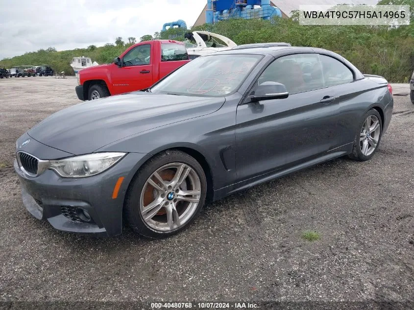 2017 BMW 440I VIN: WBA4T9C57H5A14965 Lot: 40480768