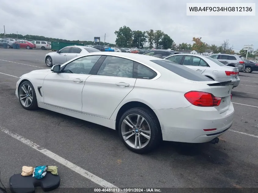 WBA4F9C34HG812136 2017 BMW 430I Gran Coupe Gran Coupe