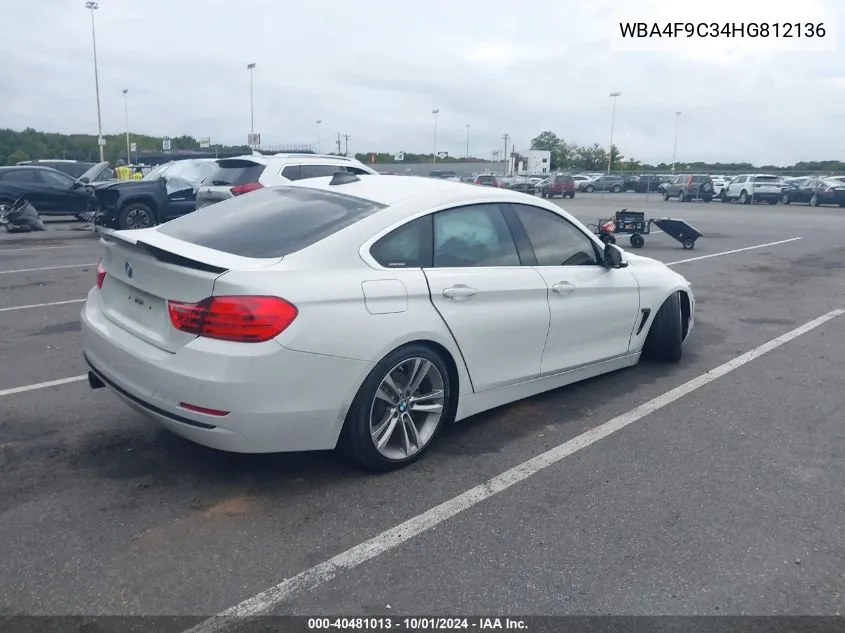 WBA4F9C34HG812136 2017 BMW 430I Gran Coupe Gran Coupe