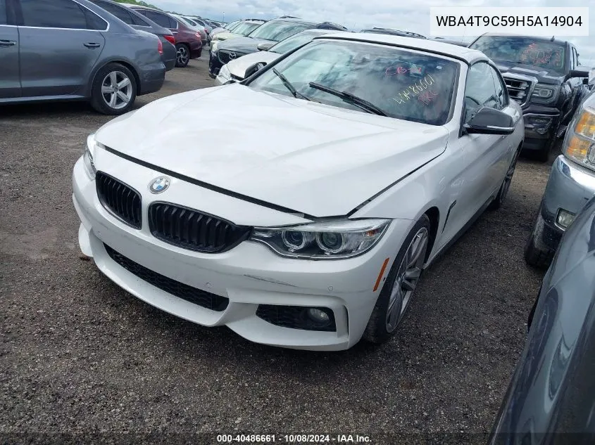 2017 BMW 440I VIN: WBA4T9C59H5A14904 Lot: 40486661