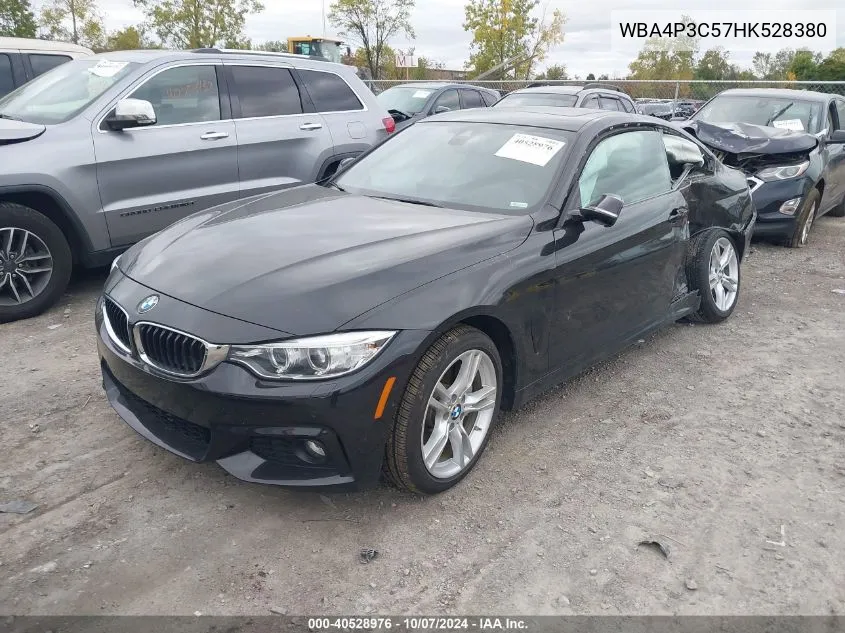 2017 BMW 440Xi VIN: WBA4P3C57HK528380 Lot: 40528976