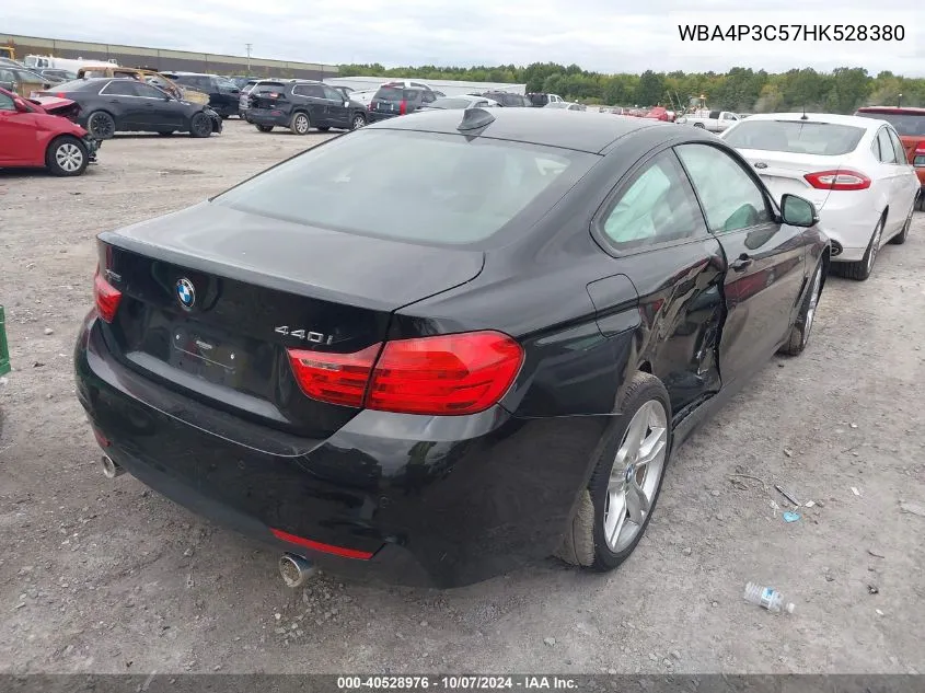 2017 BMW 440Xi VIN: WBA4P3C57HK528380 Lot: 40528976