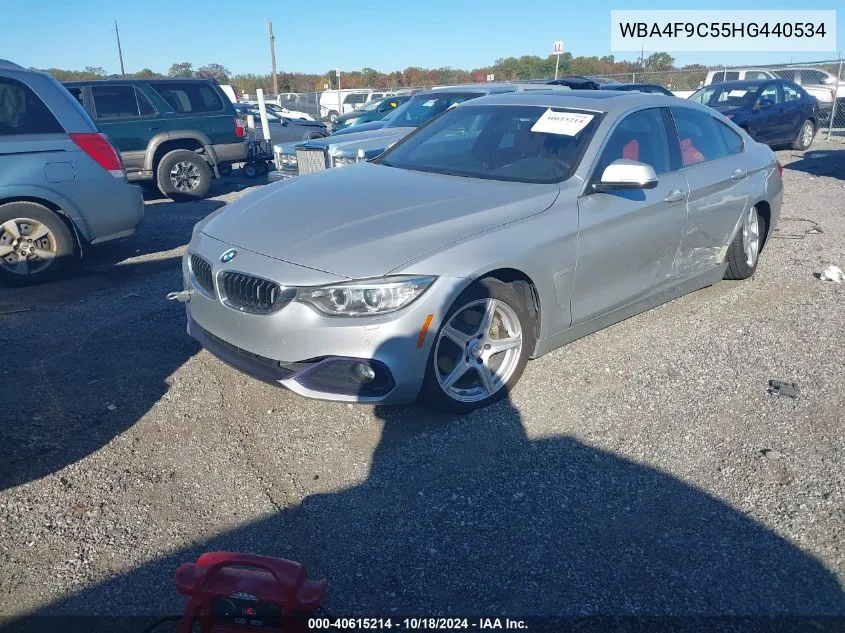 2017 BMW 430I Gran Coupe xDrive VIN: WBA4F9C55HG440534 Lot: 40615214