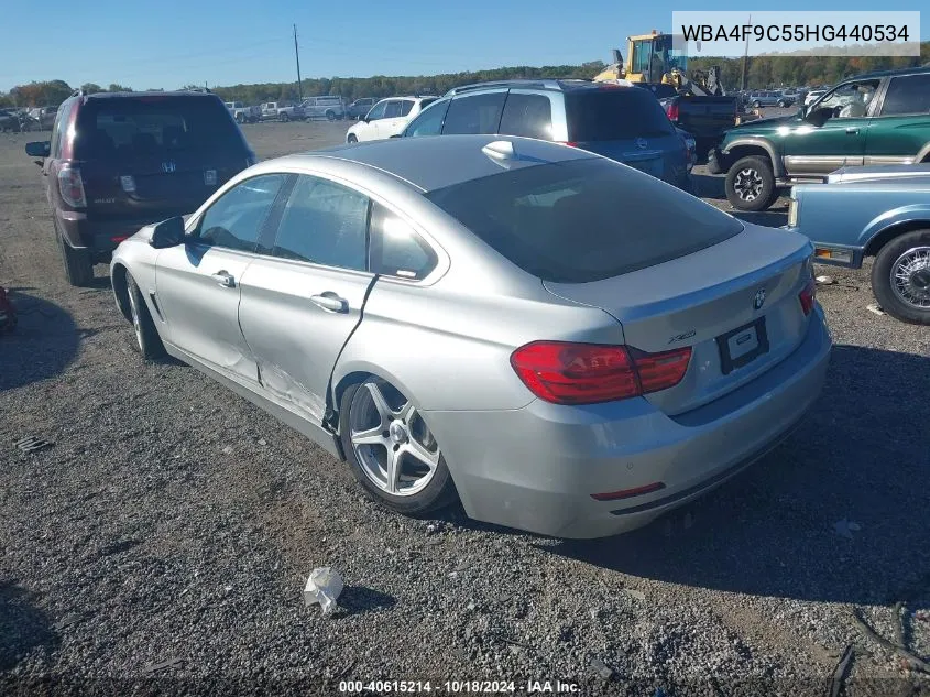 2017 BMW 430I Gran Coupe xDrive VIN: WBA4F9C55HG440534 Lot: 40615214