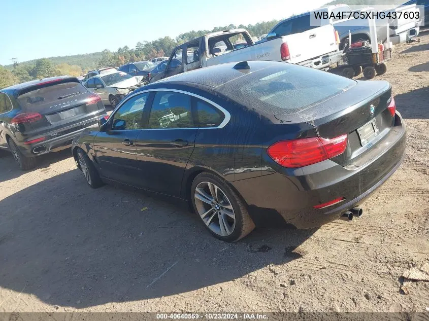 2017 BMW 430I Gran Coupe VIN: WBA4F7C5XHG437603 Lot: 40640559