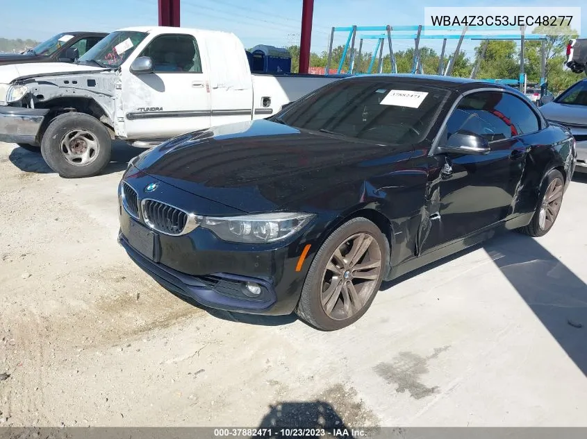 2018 BMW 430I xDrive VIN: WBA4Z3C53JEC48277 Lot: 37882471