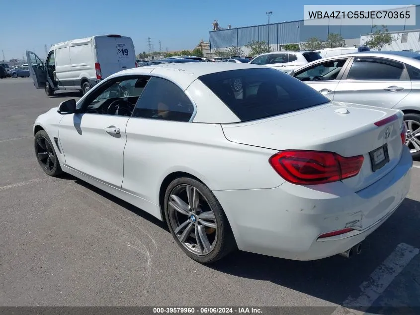 2018 BMW 430I VIN: WBA4Z1C55JEC70365 Lot: 39579960