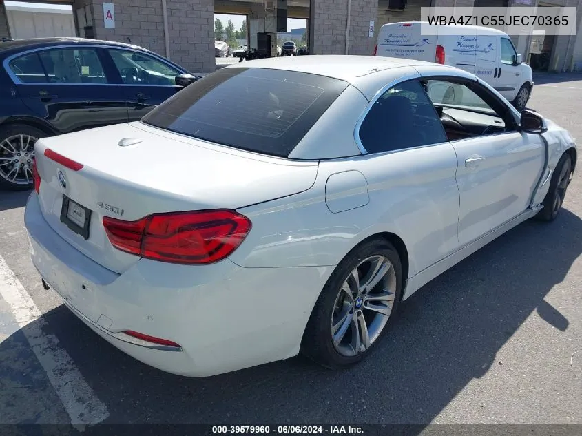 2018 BMW 430I VIN: WBA4Z1C55JEC70365 Lot: 39579960