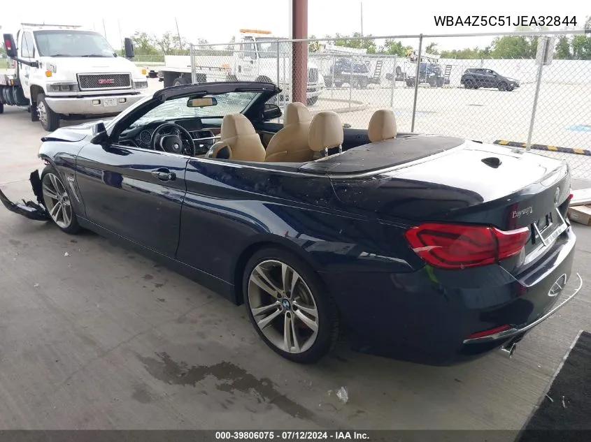 2018 BMW 440I VIN: WBA4Z5C51JEA32844 Lot: 39806075