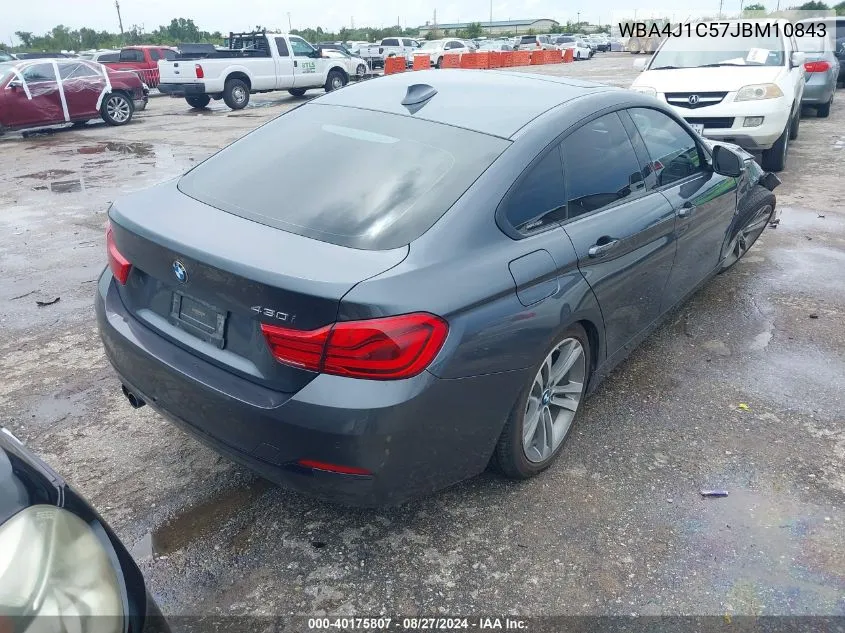 2018 BMW 430I Gran Coupe VIN: WBA4J1C57JBM10843 Lot: 40175807