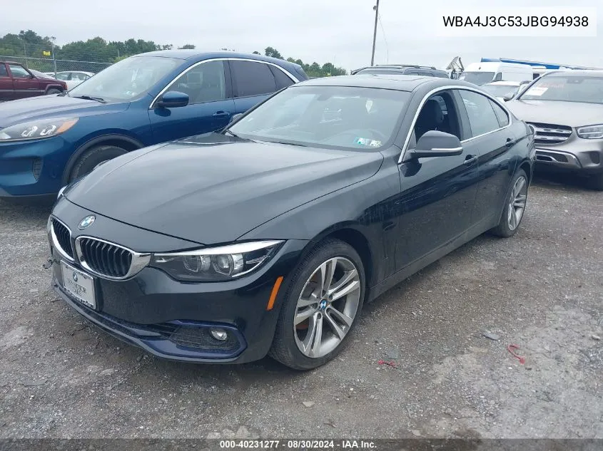 2018 BMW 430I Gran Coupe xDrive VIN: WBA4J3C53JBG94938 Lot: 40231277