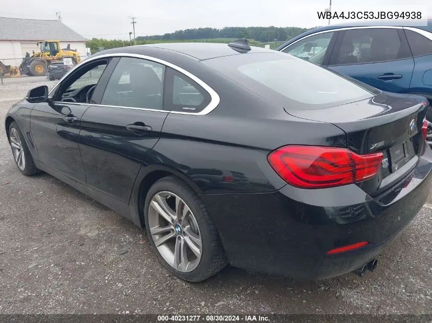 2018 BMW 430I Gran Coupe xDrive VIN: WBA4J3C53JBG94938 Lot: 40231277