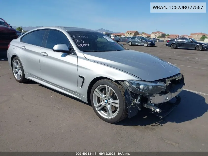 WBA4J1C52JBG77567 2018 BMW 430I Gran Coupe