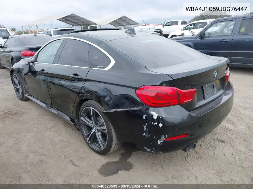 WBA4J1C59JBG76447 2018 BMW 430I Gran Coupe