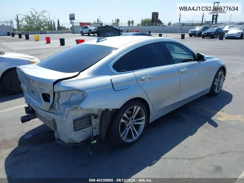 WBA4J1C52JBG77634 2018 BMW 430I Gran Coupe