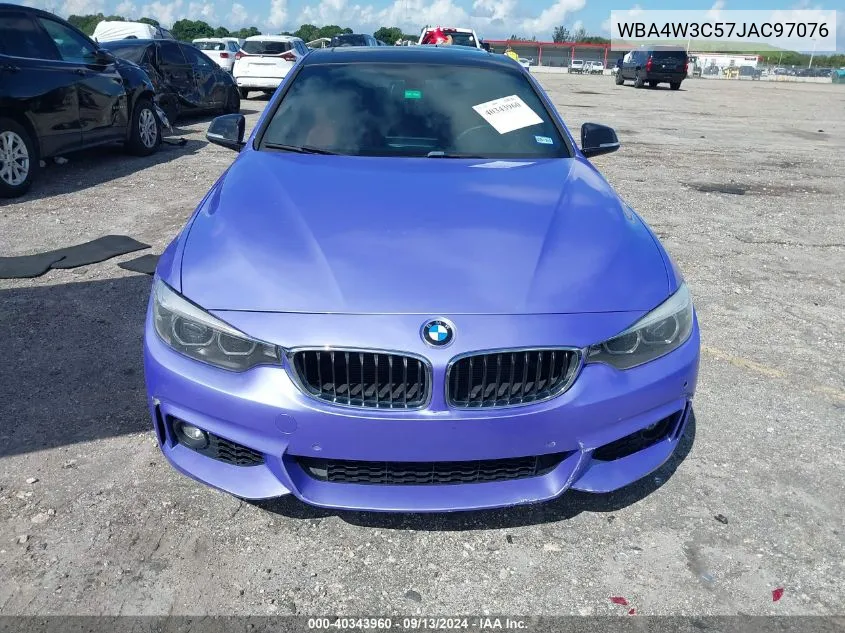 2018 BMW 430I VIN: WBA4W3C57JAC97076 Lot: 40343960