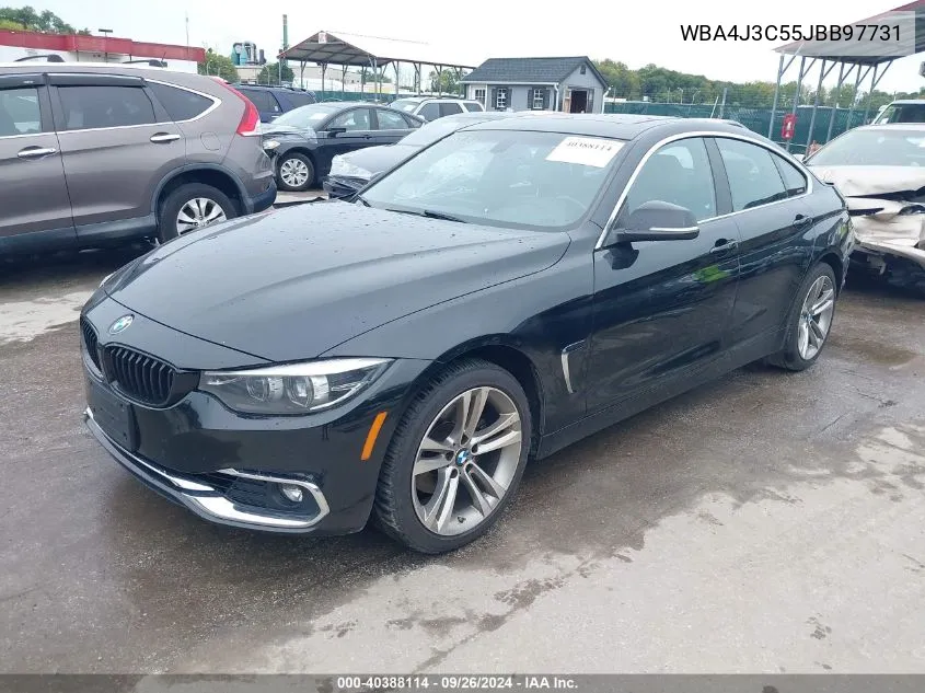 2018 BMW 430I Gran Coupe xDrive VIN: WBA4J3C55JBB97731 Lot: 40388114